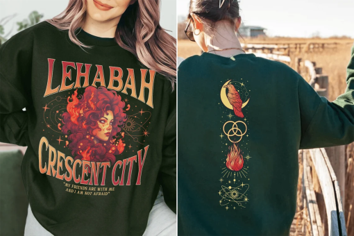 Crescent City Fan Sweatshirt, My Friends Are With Me Lehabah Shirts, Crescent City Light It Up Tee, Bookish Gift, SJM Merch, Bryce Quinlan