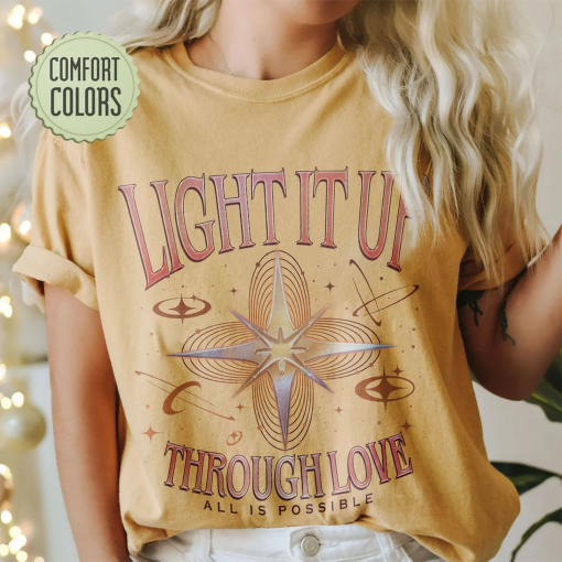 Light It Up Bryce Quinlan Comfort Colors Shirt, Lunathion Crescent City Shirts, Through Love All Is Possible, BookTok Merch, Bookish Gifts