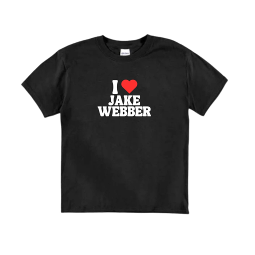 Y2K Baby Tee | Jake Webber | YouTube | Youtuber | 2000’s t-Shirt | I heart | I love | 90s Aesthetic | Grunge Clothing | Y2K Babydoll shirt