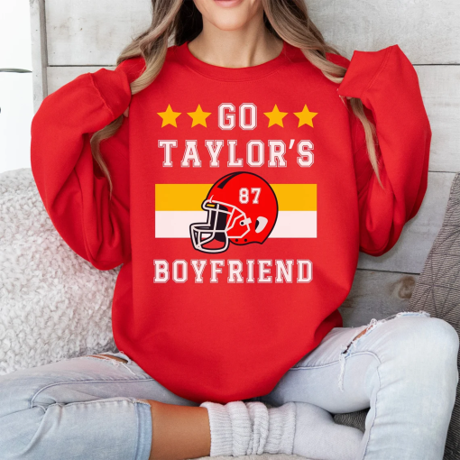 Taylor Swift Football Crewneck, Travis Kelce Sweatshirt, Football Fan Tee, Gift for Girlfriend or Wife, Kansas City Football, Chiefs Shirt