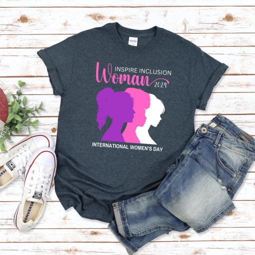 Women’s Day Shirt, International Women’s Day 2024 Shirt, Inspire Inclusion Women’s Shirt, #InspireInclusion Tee for Women