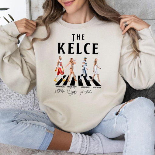 The Kelce Chiefs Walking Road Football Sweatshirts