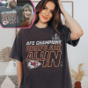 Kansas City Chiefs 2023 AFC Champions Locker Room Trophy Collection T-Shirt