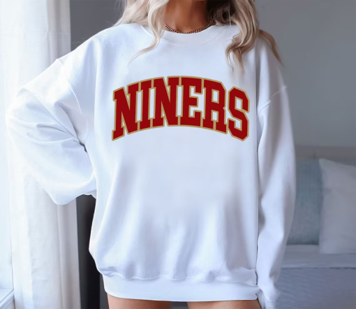 Vintage San Francisco Football Sweatshirt 49ers Football Crewneck, 49ers Gift, SF Football Crewneck, Retro Nine Shirt,Retro 49ers Sweatshirt