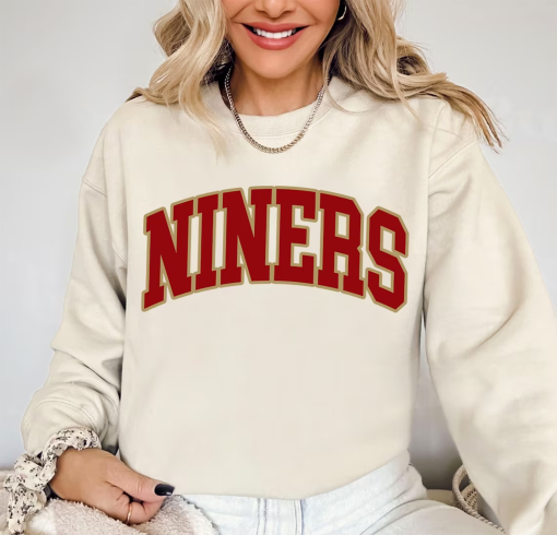 Vintage San Francisco Football Sweatshirt 49ers Football Crewneck, 49ers Gift, SF Football Crewneck, Retro Nine Shirt,Retro 49ers Sweatshirt