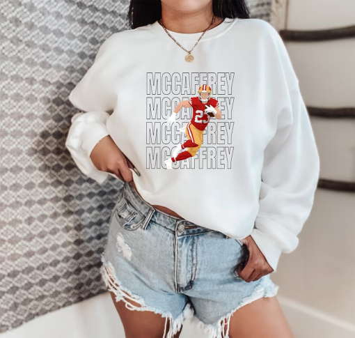 Niners football / San Francisco 49ers football sweatshirt / Go Niners / NFL sweatshirt / womens football sweatshirt / McCaffrey shirt