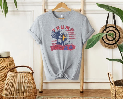 President Trump 2024 Election Eagle Shirt, Stand With Trump Long Sleeve, MAGA Support Trump President Election 2024 Trump Lovers