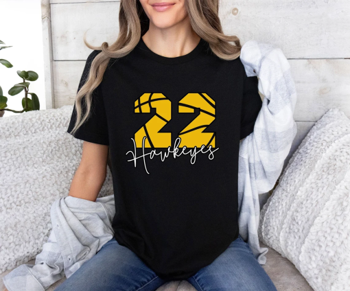 Caitlin Clark Shirt | Iowa Hawkeyes Womens Basketball Shirt | #22 Hawkeyes