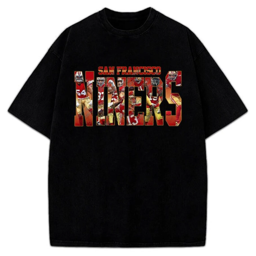 San Francisco Football T-Shirt 49ers Fan Shirt Brock Purdy Nick Bosa Samuel Deebo McCaffrey George Kittle Brandon Aiyuk Niners Tee