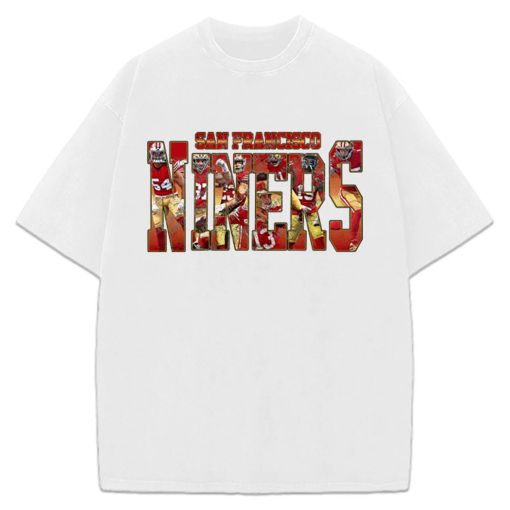 San Francisco Football T-Shirt 49ers Fan Shirt Brock Purdy Nick Bosa Samuel Deebo McCaffrey George Kittle Brandon Aiyuk Niners Tee