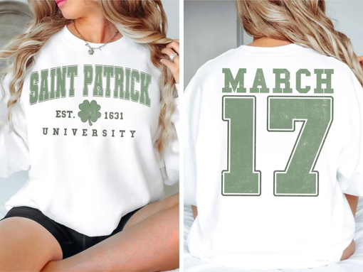 Saint Patrick University PNG-Saint Patty’s Day Sublimation Digital Design Download-lucky png, shamrock png, leprechaun png, clover png