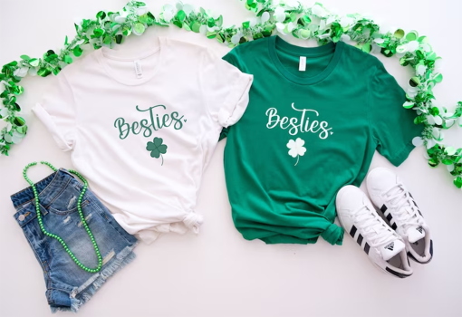 Best Friend Matching St Patrick’s Day Shirts,Besties Saint Patrick’s Day TShirts,Group Drinking T-Shirts,BFF T Shirts,Irish Drinking Shirt