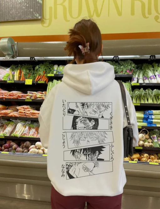 Cute Anime Hoodie, Jujutsu Kaisen Anime Sweatshirt Hoodie, Gojo Satoru Anime Gift, Anime lover gift, Anime Merch, Manga Fan Gift, Anime,