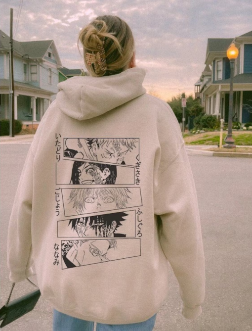 Cute Anime Hoodie, Jujutsu Kaisen Anime Sweatshirt Hoodie, Gojo Satoru Anime Gift, Anime lover gift, Anime Merch, Manga Fan Gift, Anime,