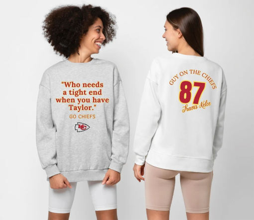 CHIEFS TAYLOR’S SWIFT Boyfriend Karma Guy On The Chiefs Heavy Blend™ Crewneck Sweatshirt