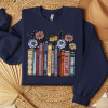 Books and Coffee Sweatshirt, Librarian Hoodies, Teacher Gifts, Bookworm Sweatshirt, Reading Sweatshirt, Book Lover Hoodie, Coffle Lover Gift