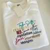 Embroidered Crewneck | Long Live Speak Now Taylor Custom Personalized