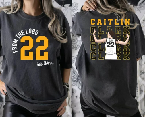 Caitlin Clark Sweatshirt, From The Logo 22 Caitlin Clark T-Shirt, Caitlin Clark Basketball Shirt, Caitlin Clark fan shirt