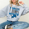 Vintage Detroit Football Sweatshirt, Vintage Bootleg Detroit Football Shirt, Lions Graphic Tee, Football Fan Gifts