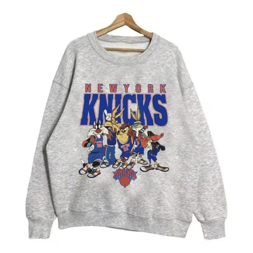 Vintage New York Looney Tunes Sweatshirt \ T-Shirt, Knicks Basketball 2022-23 Shirt, Unisex T-shirt Sweater Hoodie