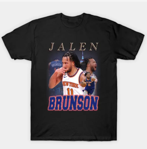 Jalen Brunson Shirt Sweatshirt Hoodie for Men Women, Vintage Basketball t Bootleg T-Shirt, Classic 90s Graphic Tee Gift for Basketball fan