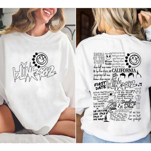 2 Sides Vintage 90s Song Blink-182 Sweatshirt