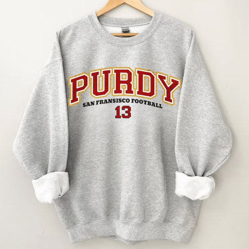 Brock Purdy T Shirt, Vintage San Francisco Football Sweatshirt, San Francisco Hoodie, Purdy Unisex tee gift for football fans