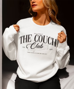 The Couch Club Crewneck Sweatshirt, Funny Sweater,…