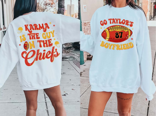 Karma Is The Guy On The Chiefs Shirt, Chiefs Era Shirt, Go Taylor’s Boyfriend, Chiefs Karma, Kansas City Football Tee, Trending Shirt