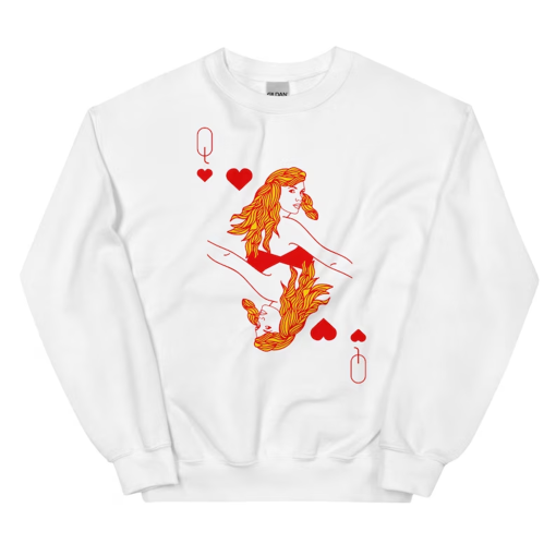 Queen of Hearts Taylor Swift Sweatshirt, TS Las Vegas Pullover Sweater, Cute Swiftie Sweatshirt, Travis and Taylor Vegas Baby