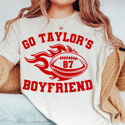 Go Taylor’s Boyfriend SVG, PNG, Travis and Taylor, Funny Football Party Shirt Design, Gameday Shirt Design, Kelce Era SVG, Go Sports