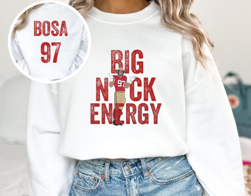 Nick Bosa sweatshirt, Big Nick Energy crewneck, Bosa 97 SF football, San Francisco Unisex