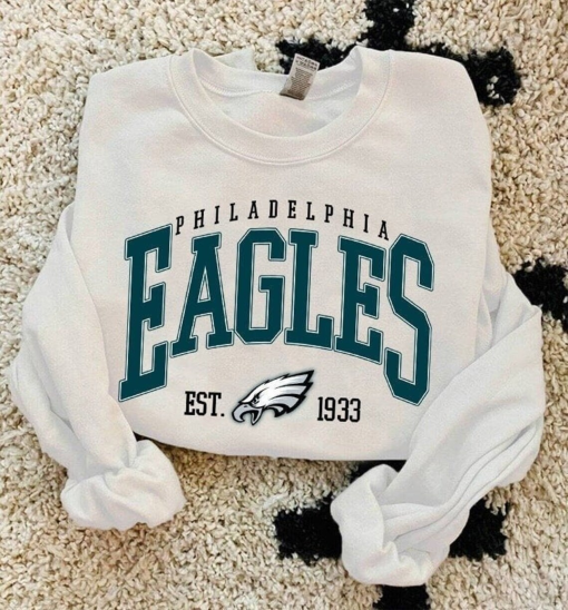 Philadelphia Eagles NFL Sweatshirt, Vintage Style Philadelphia Football Crewneck, Football Sweatshirt, Philadelphia Sweatshirt