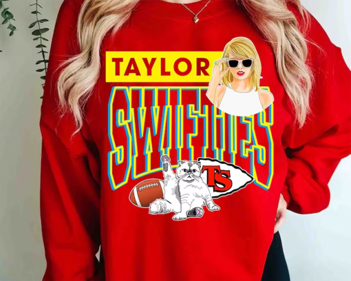 Taylors Kansas City Football Sweatshirt, Karma Is The Guy On The Chiefs Shirt, Go Taylors Boyfriend Shirt, Swift Kelce Shirt.