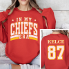 87 Kelce Sweatshirt Chiefs Jersey Shirt In My Chiefs Era Swift Kelce Taylor and Travis Kelce Eras Travis Kelce Shirt 87 Karma Swifties Lover