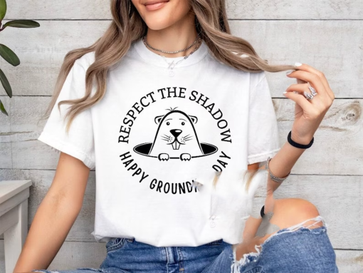 Groundhog Day Svg, Respect the Shadow Svg, Happy Groundhog Day Svg, Groundhog Shirt