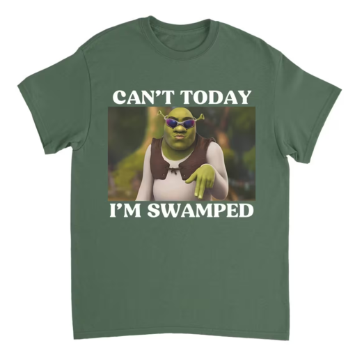 Can’t Today I’m Swamped T-Shirt Shrek Sweatshirt, Hoodie Sweatshirt For Men And Women