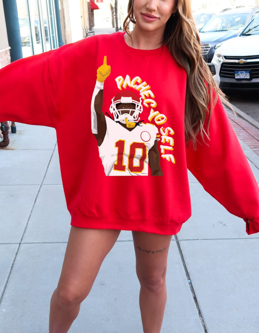 PachecYo Self KC Chiefs Sweatshirt | KC Chiefs Fan Shirt | Pacheco KC Shirt | Chiefs Fan Gift Idea | Pacheco Chiefs Sweatshirt