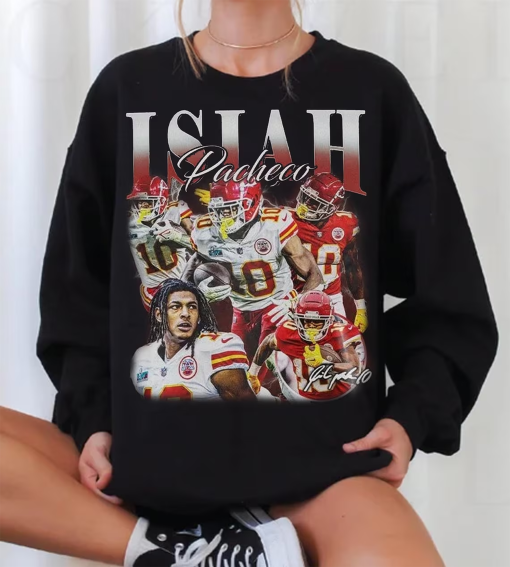 Vintage Isiah Pacheco Shirt,Retro American Football Bootleg Gift,Vintage Oversized Sport Tee, Football Fan Gifts,Football Sweatshirt