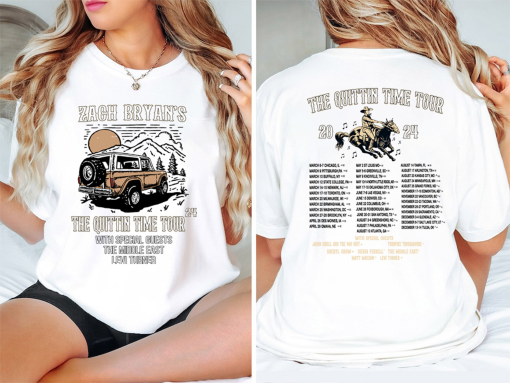 Zach Bryan The Quittin Time Tour 2024 Shirt,Country Music T-shirt,Zach Bryan Tee, Country Music T-shirt,The Quittin Time Tour Shirt