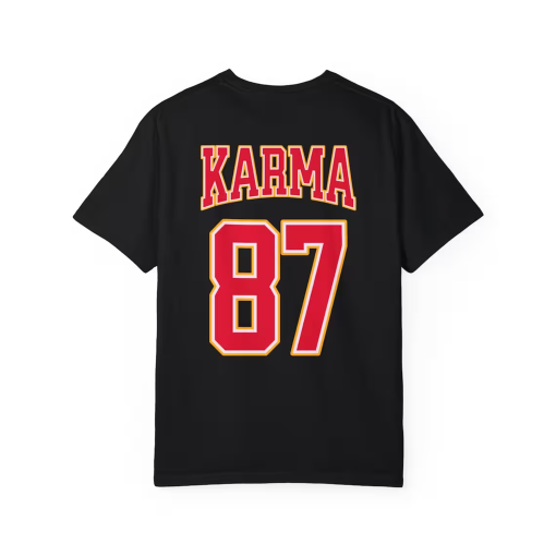 Viral Karma 87 Sweatshirt Karma is the Guy on the Chiefs Shirt Karma 87 Kansas City Football Crewneck Vintage Football Taylor Travis Tshirt