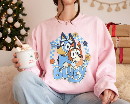 Bluey Busy Doing Mom Stuff Sweatshirt, Retro Mama Bluey and Bingo Busy Mom Shirts, Funny Mom Adult Future Mom Gifts, Bluey Hoodie