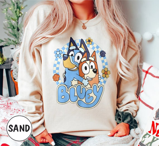 Retro Bluey Family Shirts, Bluey Dad Bluey Mum, Family Matching Shirts, Bluey Birthday Tee, Bandit Chili Bingo, Bandit Heeler Shirt