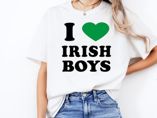 I Love Irish Boys T-Shirt, Y2K Top, 90s Tee