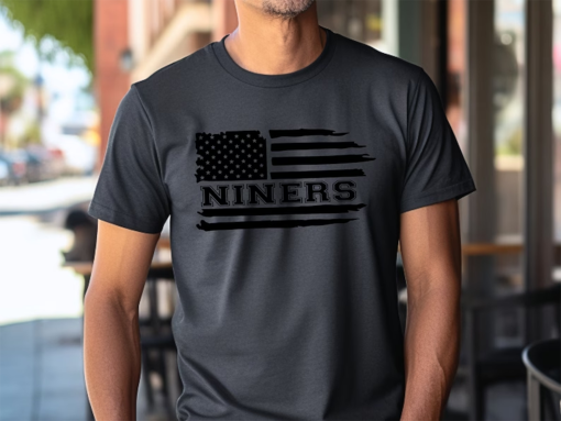 Niners American Flag T shirt, 49ers T Shirts, San Francisco Bay Area, Football Shirt, Vintage 49ers Shirt