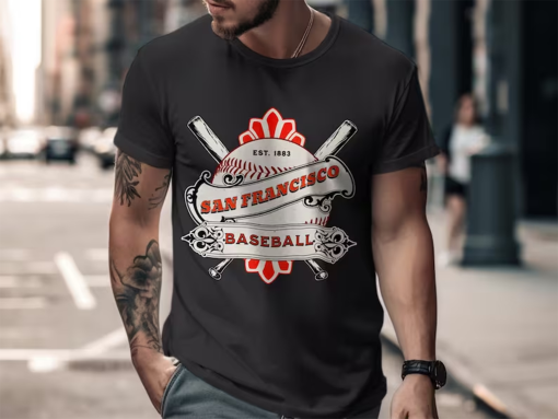 Vintage San Francisco Baseball T-Shirt & Sweatshirt, Est. 1883 Graphic Tee, Retro Sports Apparel, Unisex Shirt