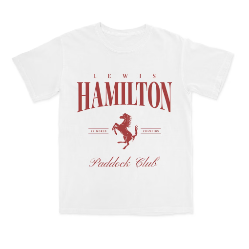 Comfort Color Lewis Hamilton Ferrari Tshirt Formula One Tee F1 Gift Grand Prix Racing Inspired Shirt Aesthetic Racing Clothing Paddock Club