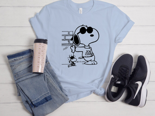 Snoopy Joe Cool shirt, Snoopy tshirt, Cool Snoopy Woodstock t shirt, The Peanuts tee, Snoopy Sunglasses t-shirt, Charlie Brown, Gift