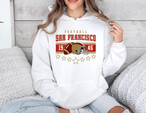 Vintage San Francisco Football Hoodie, 49ers Shirt, Niners T-Shirt, The Niners, San Francisco Sweatshirt, 49er , Niners Gifts