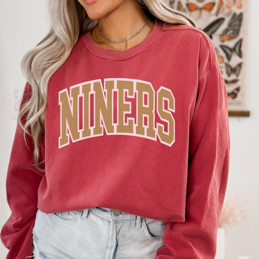 Vintage San Francisco Football Shirt 49ers Sweatshirt Retro Crewneck Gift for Niners Fan San Francisco 49ers Gift Comfort Colors Sweater